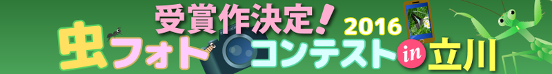 虫フォトコンテスト in 立川　受賞作決定！